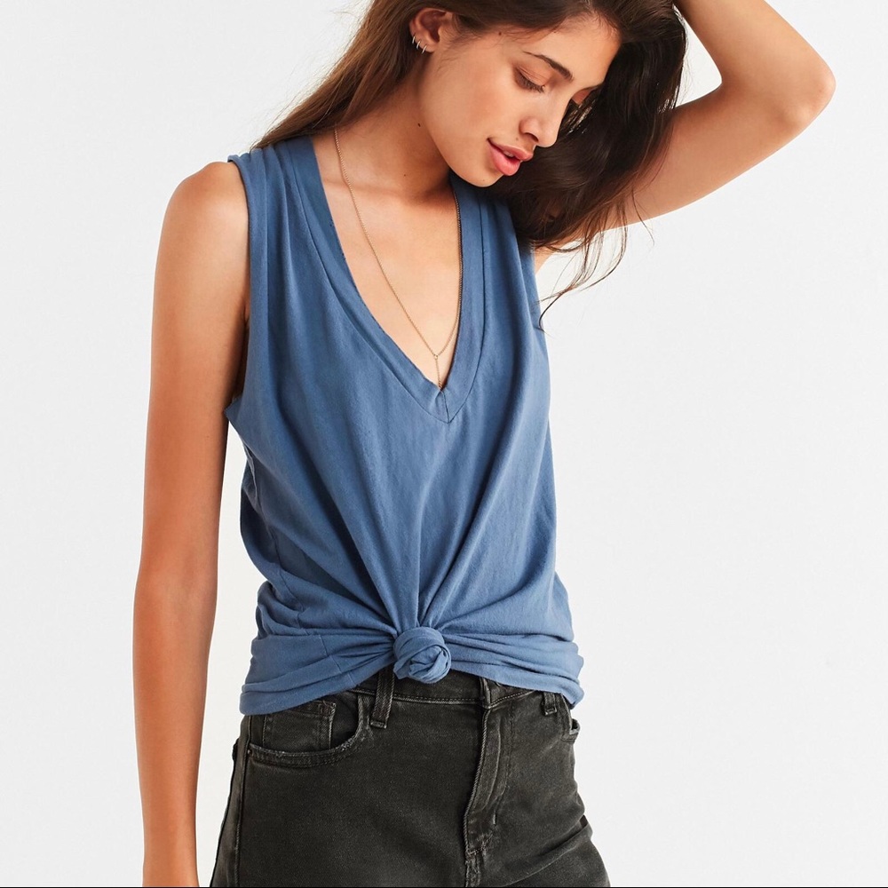 Urban Outfitters Sleeveless V-Neck Tank